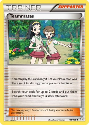 Teammates 141 - Reverse Holofoil XY Primal Clash - Uncommon