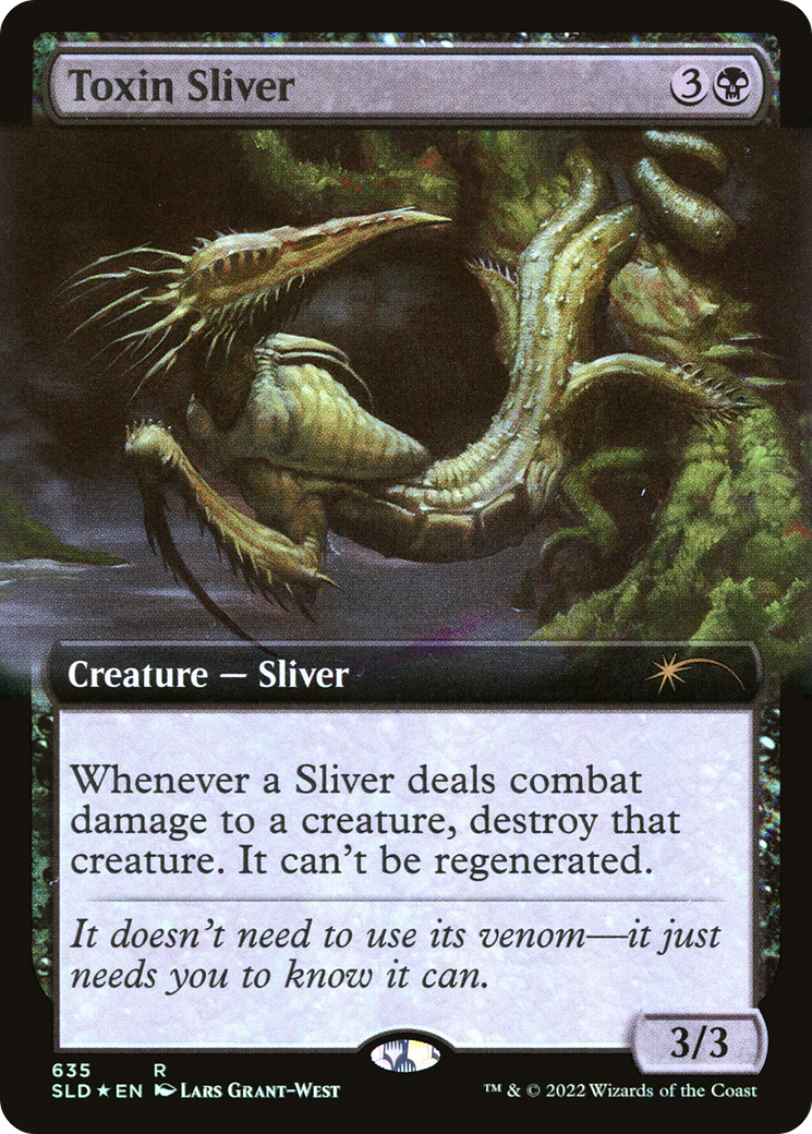 Toxin Sliver (Extended Art) (SLD-635) - Secret Lair Drop: (Extended Art) Foil