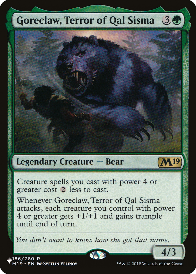 Goreclaw, Terror of Qal Sisma (LIST-186) - The List Reprints