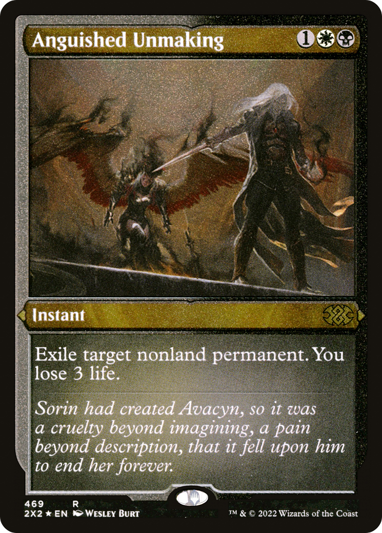 Anguished Unmaking (Foil Etched) (2X2-469) - Double Masters 2022 Foil