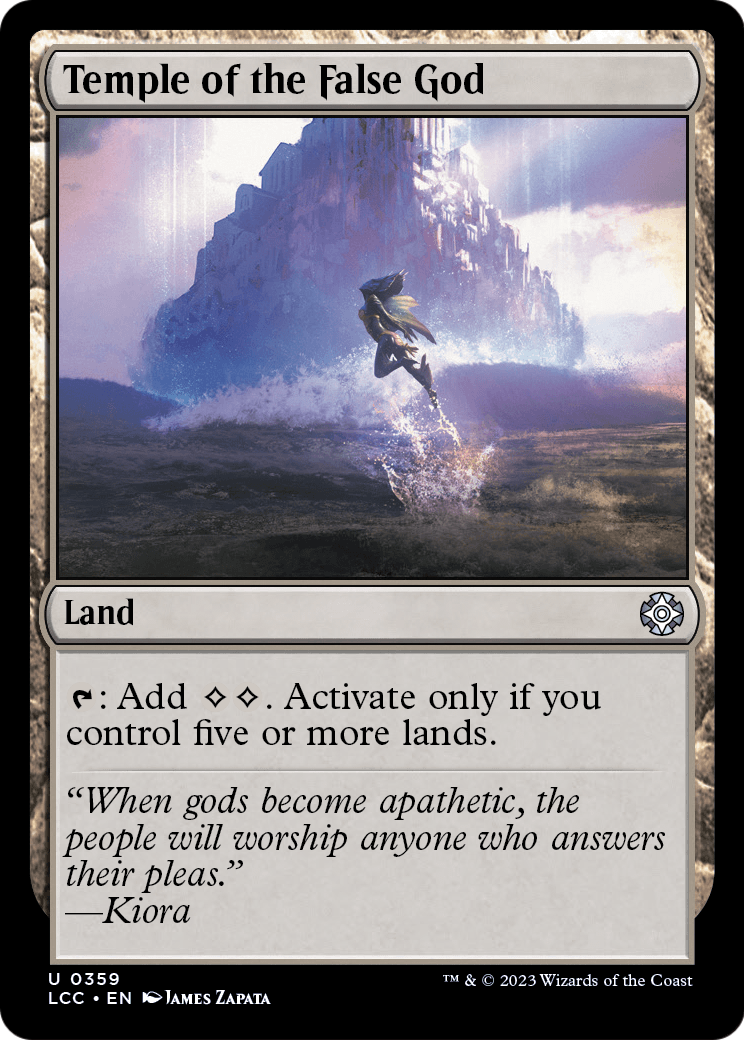 Temple of the False God (LCC-359) - The Lost Caverns of Ixalan Commander