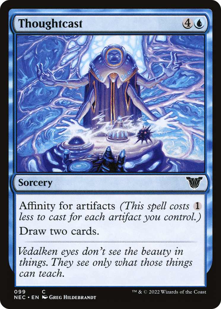 Thoughtcast (NEC-099) - Neon Dynasty Commander