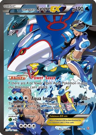 Team Aqua's Kyogre EX 006 - Holofoil Double Crisis - Ultra Rare