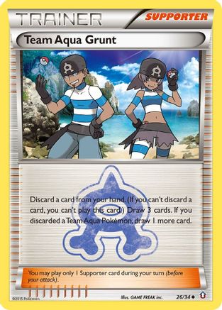 Team Aqua Grunt 026 Double Crisis - Uncommon