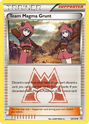 Team Magma Grunt 030 - Reverse Holofoil Double Crisis - Uncommon