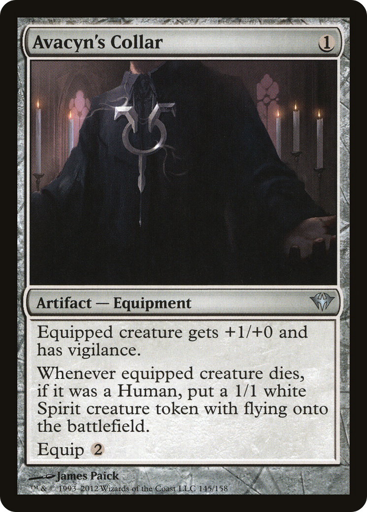 Avacyn's Collar (DKA-145) - Dark Ascension Foil