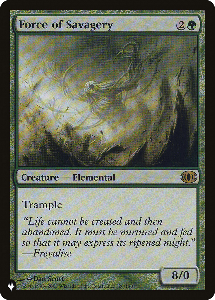 Force of Savagery (LIST-126/180) - The List
