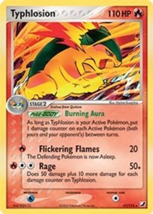 Typhlosion - 17/115 (EX Unseen Forces)/115 Deck Exclusives - Rare