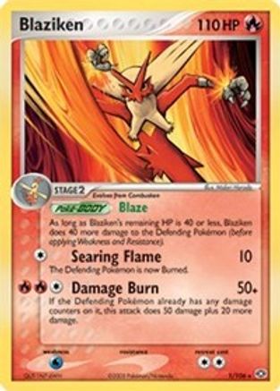 Blaziken - 1/106 (EX Emerald)/106 Deck Exclusives - Rare