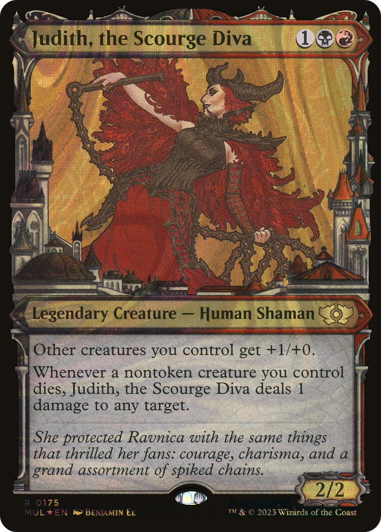 Judith, the Scourge Diva (Halo Foil) (MUL-175) - Multiverse Legends: (Showcase) Foil