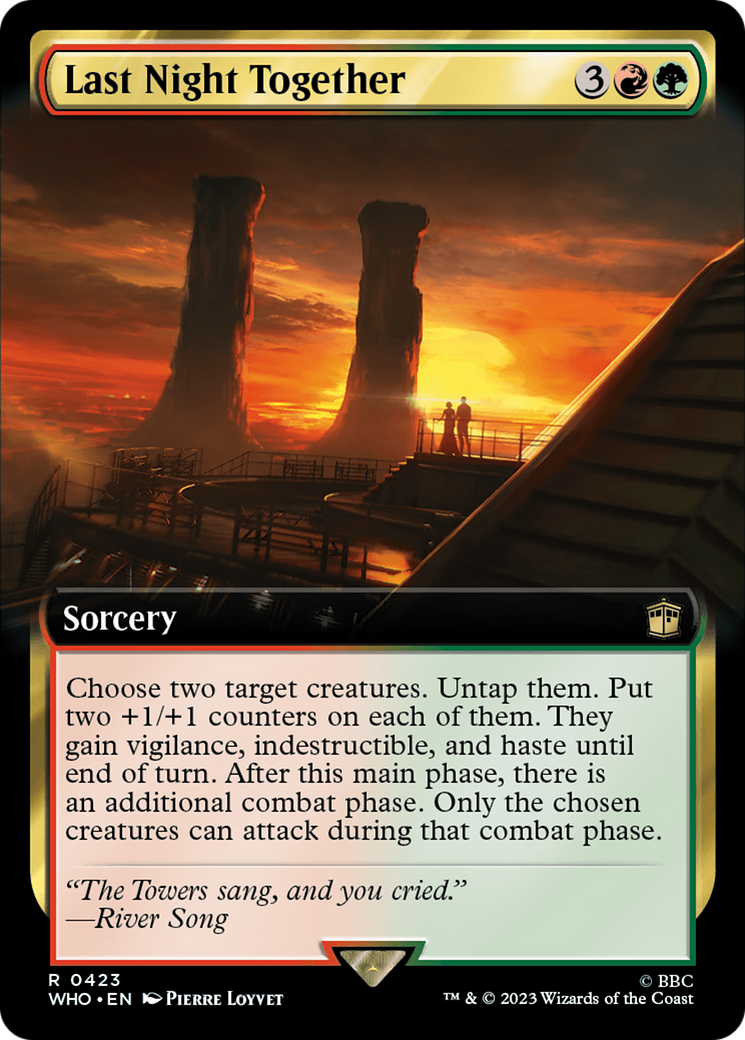 Last Night Together (Extended Art) (WHO-423) - Doctor Who: (Extended Art) Foil