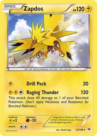 Zapdos 023 XY Roaring Skies - Rare