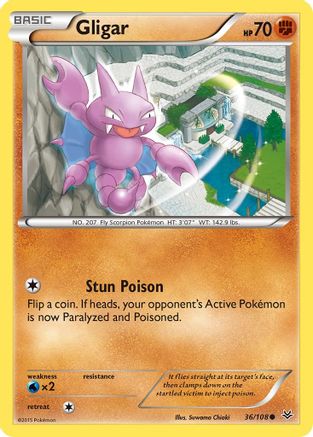 Gligar 036 XY Roaring Skies - Common