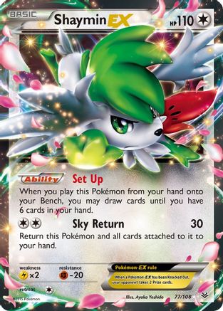 Shaymin EX 077 - Holofoil XY Roaring Skies - Ultra Rare
