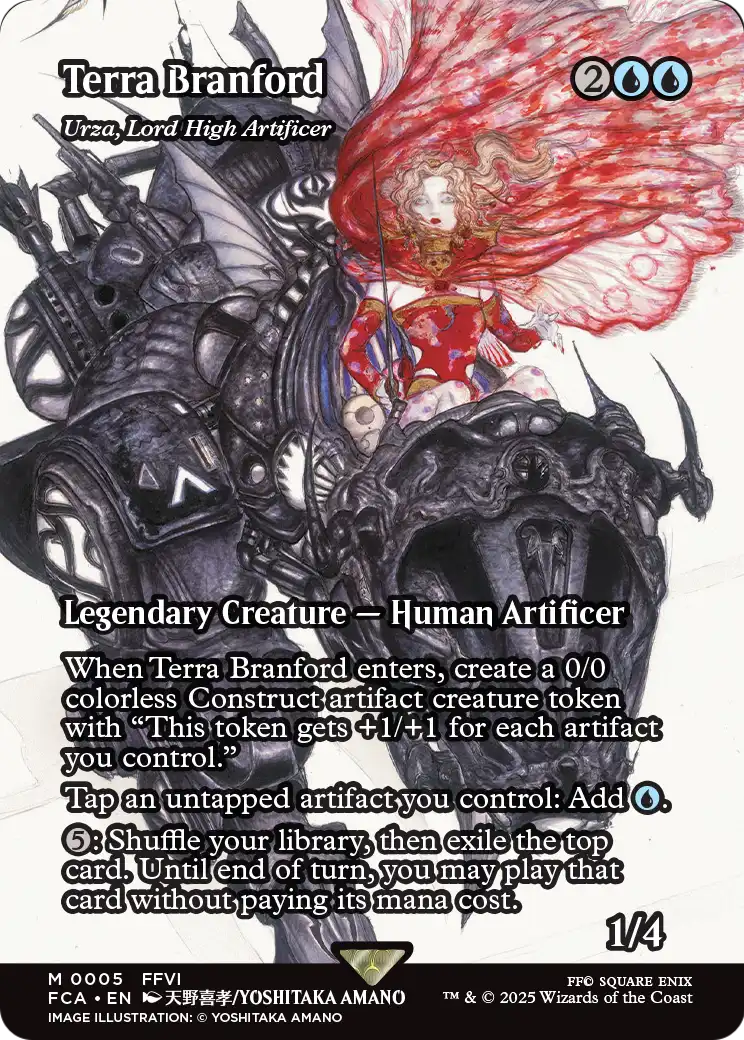 Terra Branford - Urza, Lord High Artificer (Showcase) (FCA-005) - FINAL FANTASY: Through the Ages / Terra Branford (Borderless)