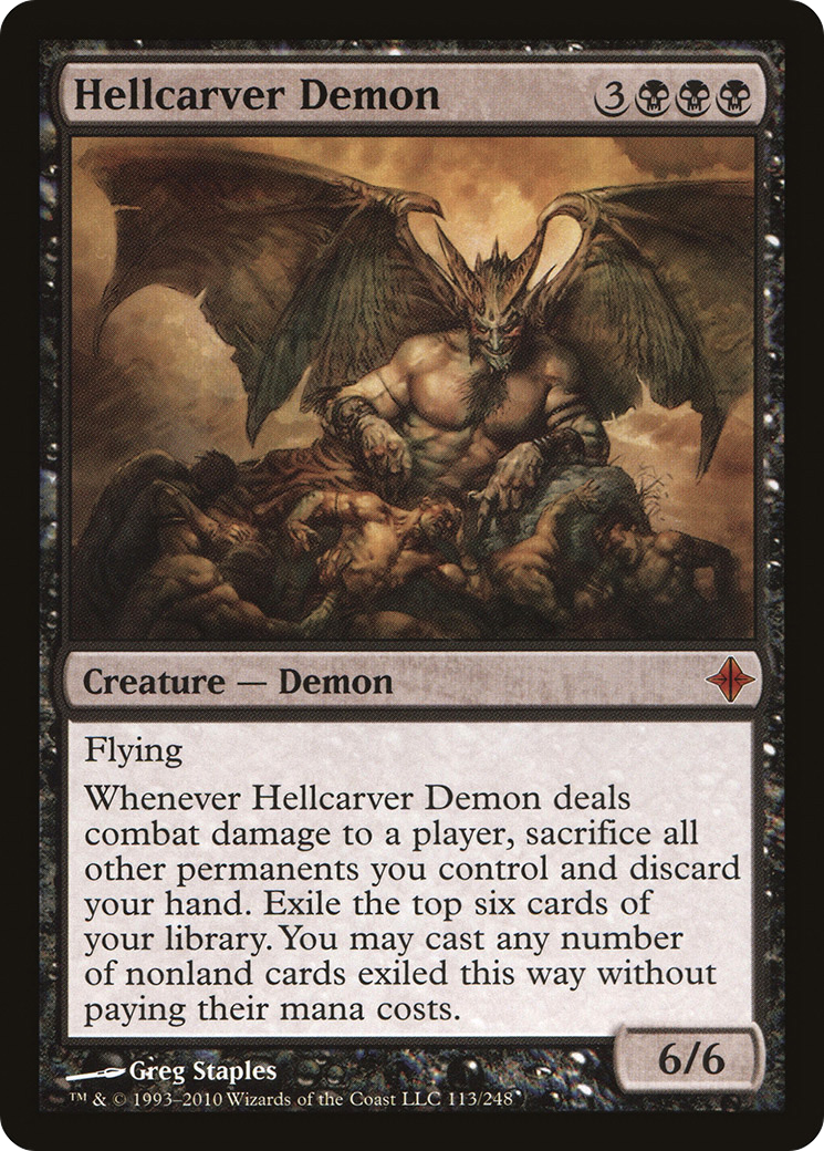 Hellcarver Demon (ROE-113) - Rise of the Eldrazi Foil