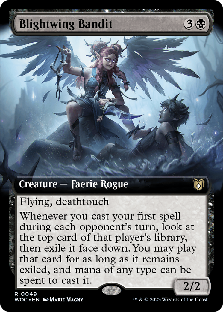 Blightwing Bandit (Extended Art) (WOC-049) - Wilds of Eldraine Commander: (Extended Art)
