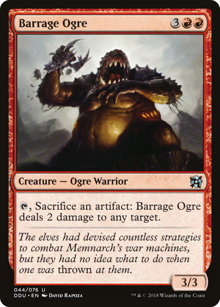 Barrage Ogre (DDU-044) - Duel Decks: Elves vs. Inventors