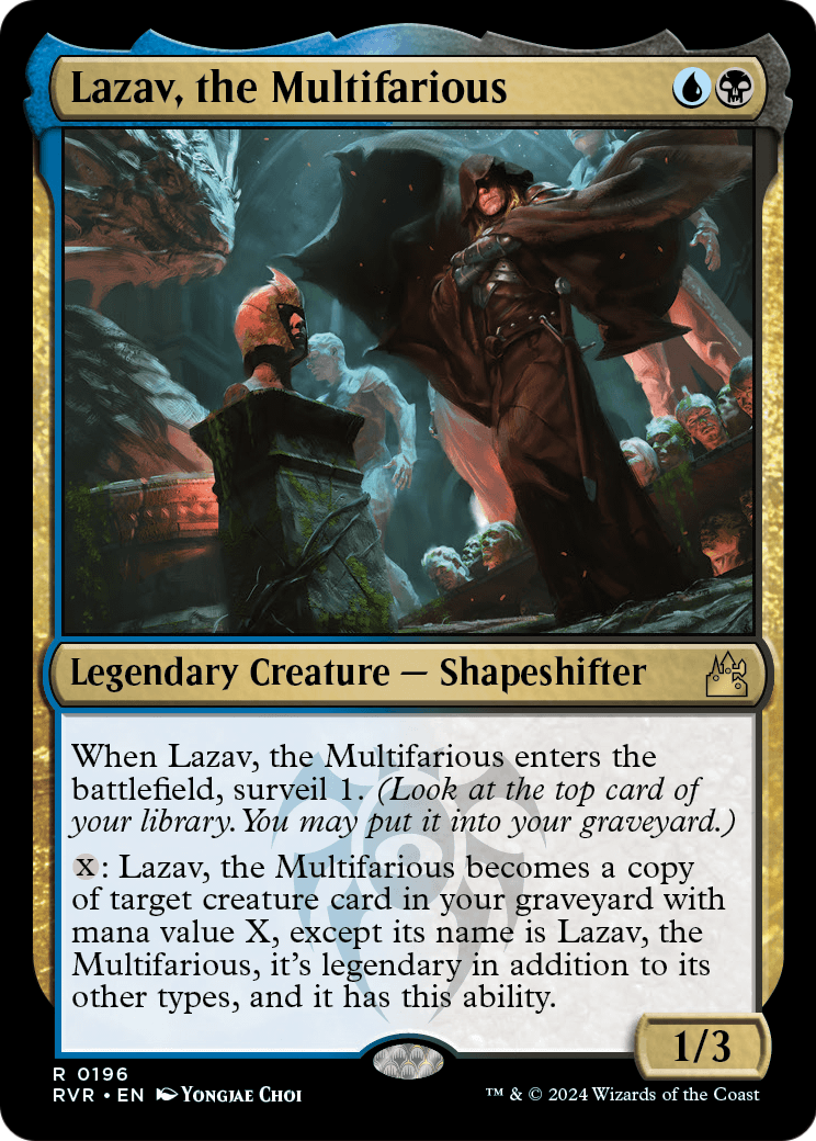 Lazav, the Multifarious (RVR-196) - Ravnica Remastered Foil
