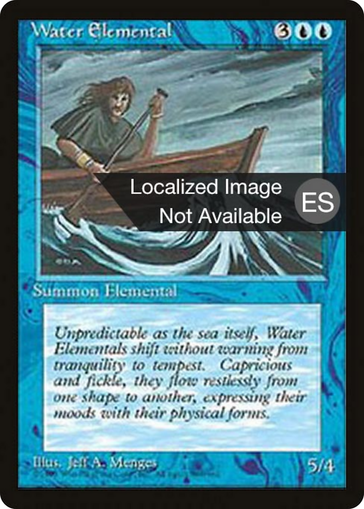 Water Elemental (4BB-) - Fourth Edition Foreign Black Border