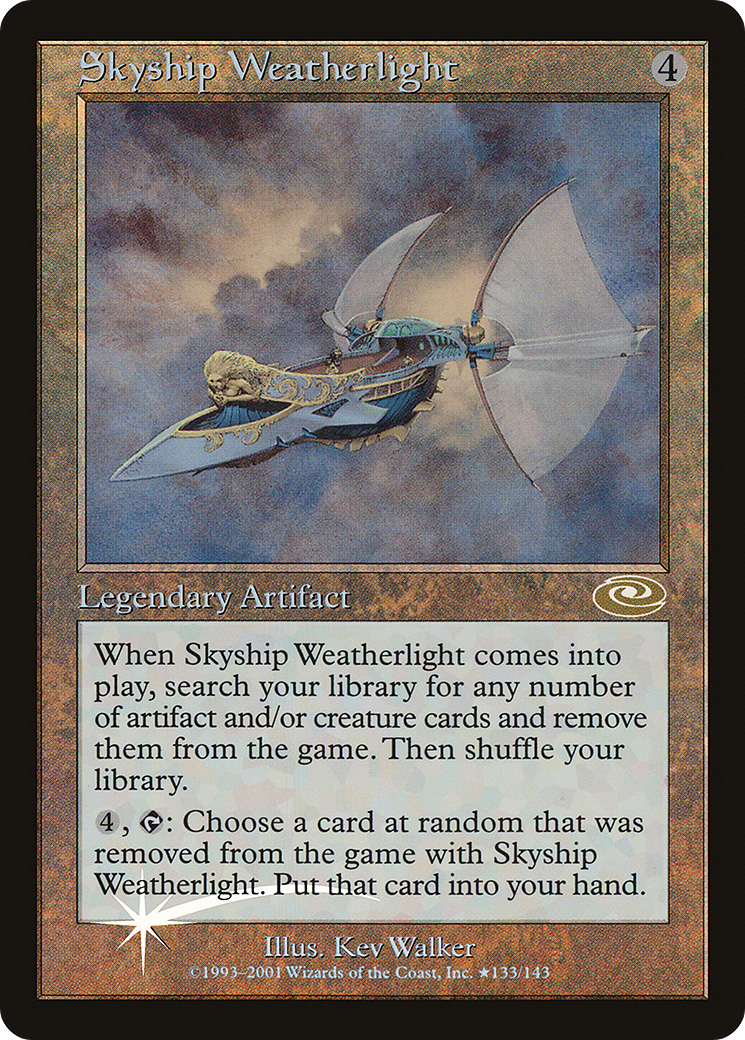 Skyship Weatherlight (Alt. Art Foil) (PLS-135) - Planeshift Foil