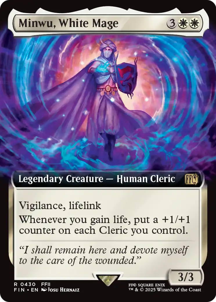 Minwu, White Mage (Extended Art) (FIN-430) - FINAL FANTASY: (Extended Art)