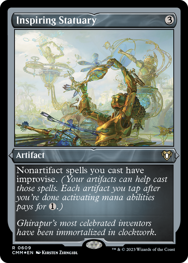 Inspiring Statuary (Foil Etched) (CMM-609) - Commander Masters Foil