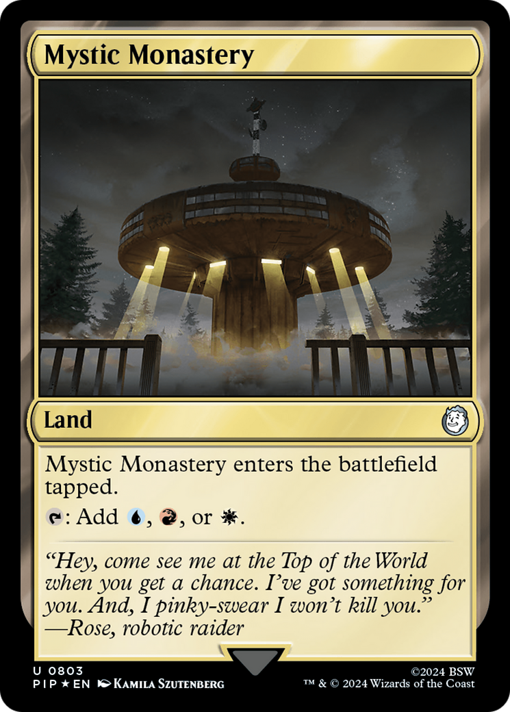 Mystic Monastery (Surge Foil) (PIP-803) - Fallout Foil