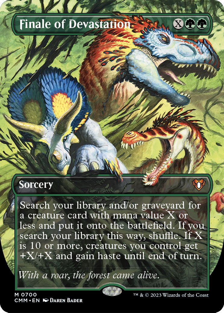 Finale of Devastation (Borderless) (CMM-700) - Commander Masters