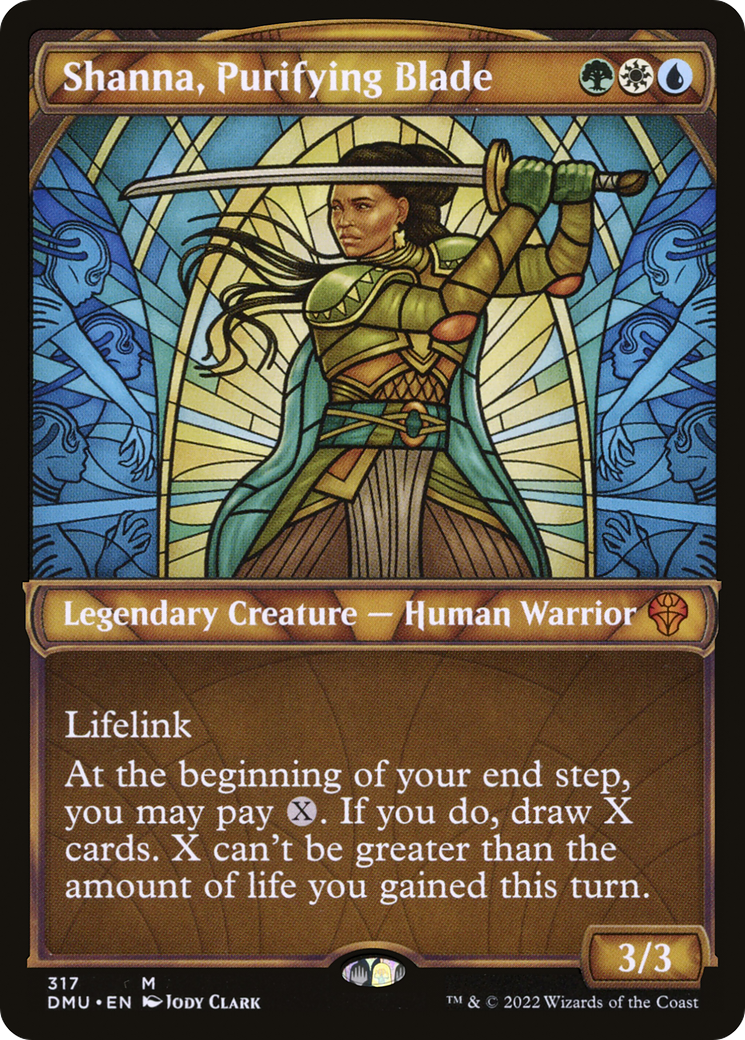 Shanna, Purifying Blade (Showcase) (DMU-317) - Dominaria United: (Showcase) Foil
