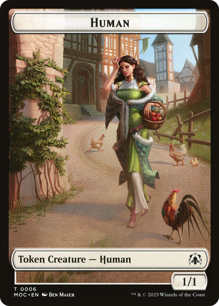 Human (TMOC-006) - March of the Machine Commander Tokens