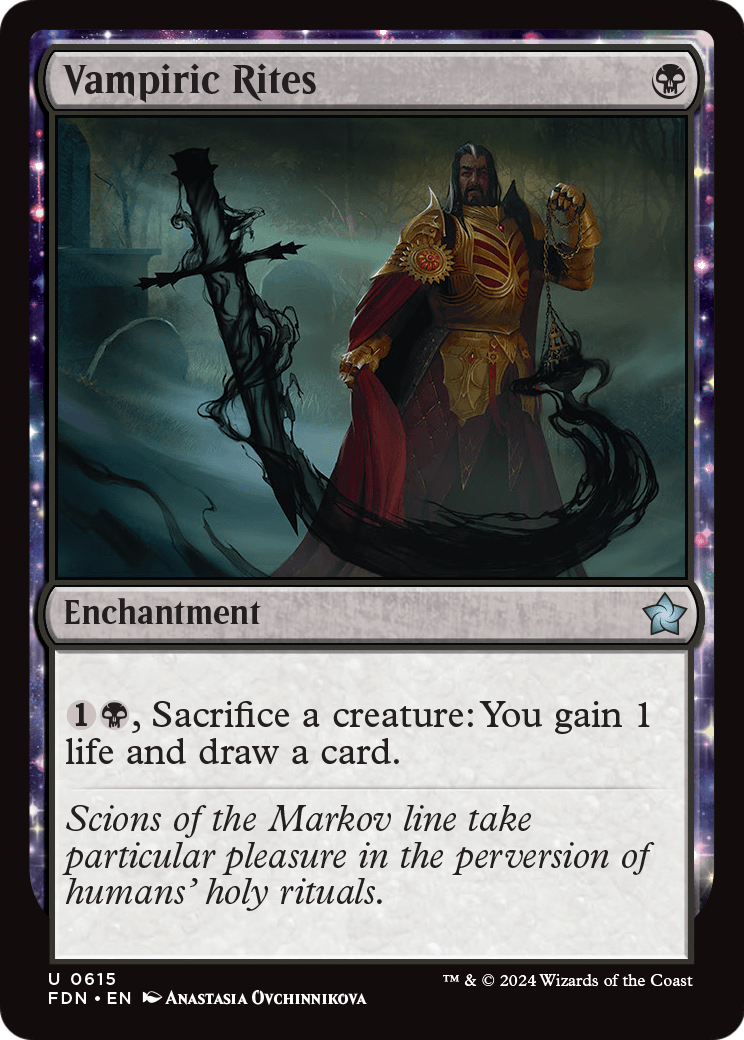 Vampiric Rites (FDN-615) - Foundations: (enchantment)