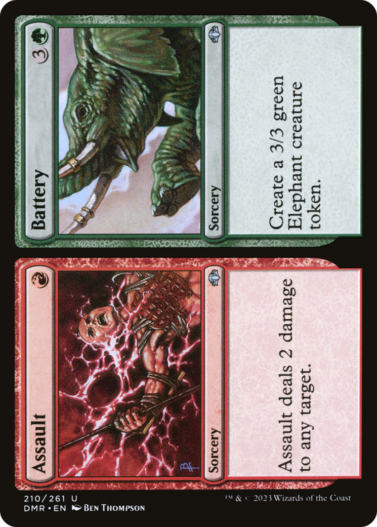 Assault // Battery (DMR-210) - Dominaria Remastered Foil