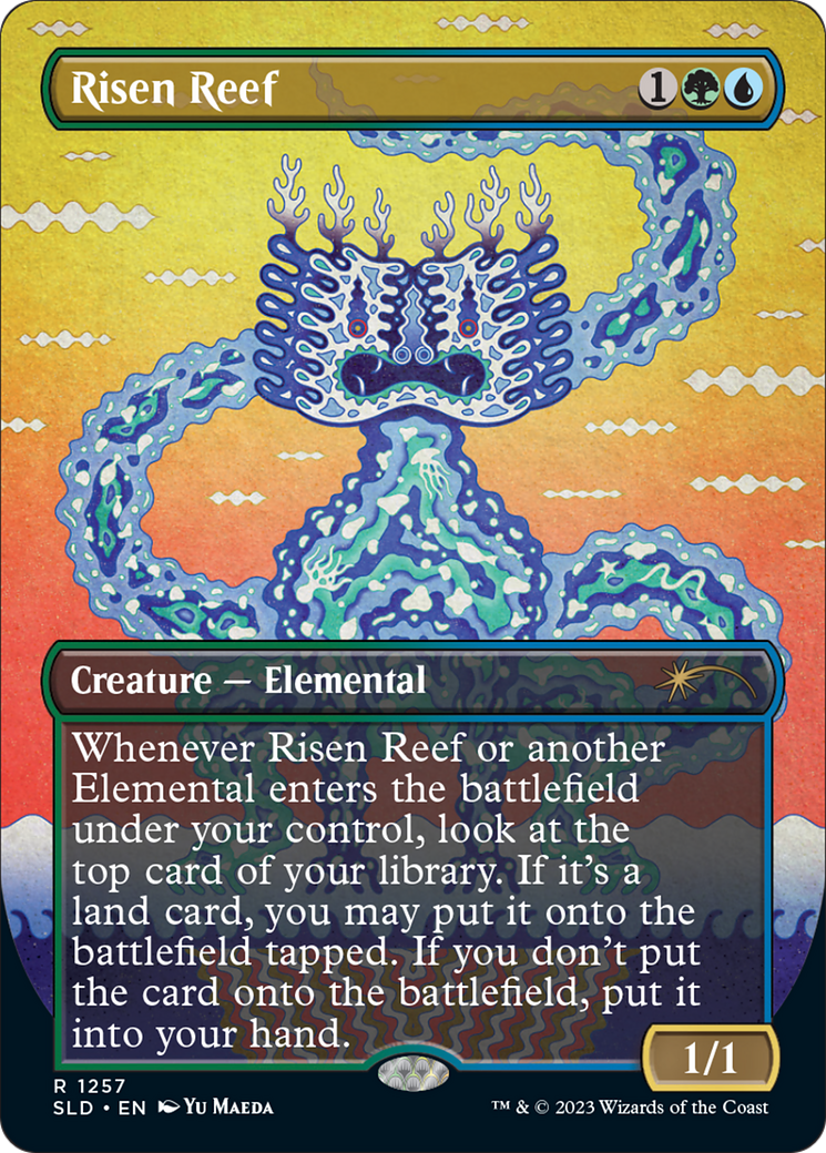 Risen Reef (SLD-1257) - Secret Lair Drop (Borderless) Foil