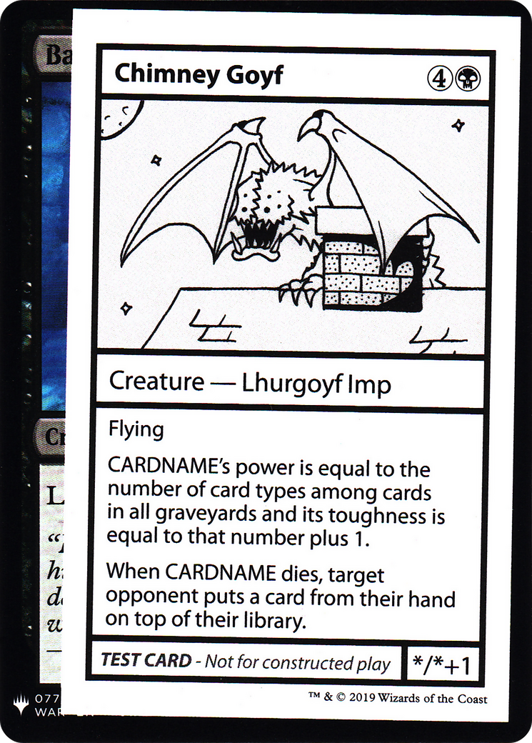 Chimney Goyf (CMB1-) - Mystery Booster Playtest Cards 2019