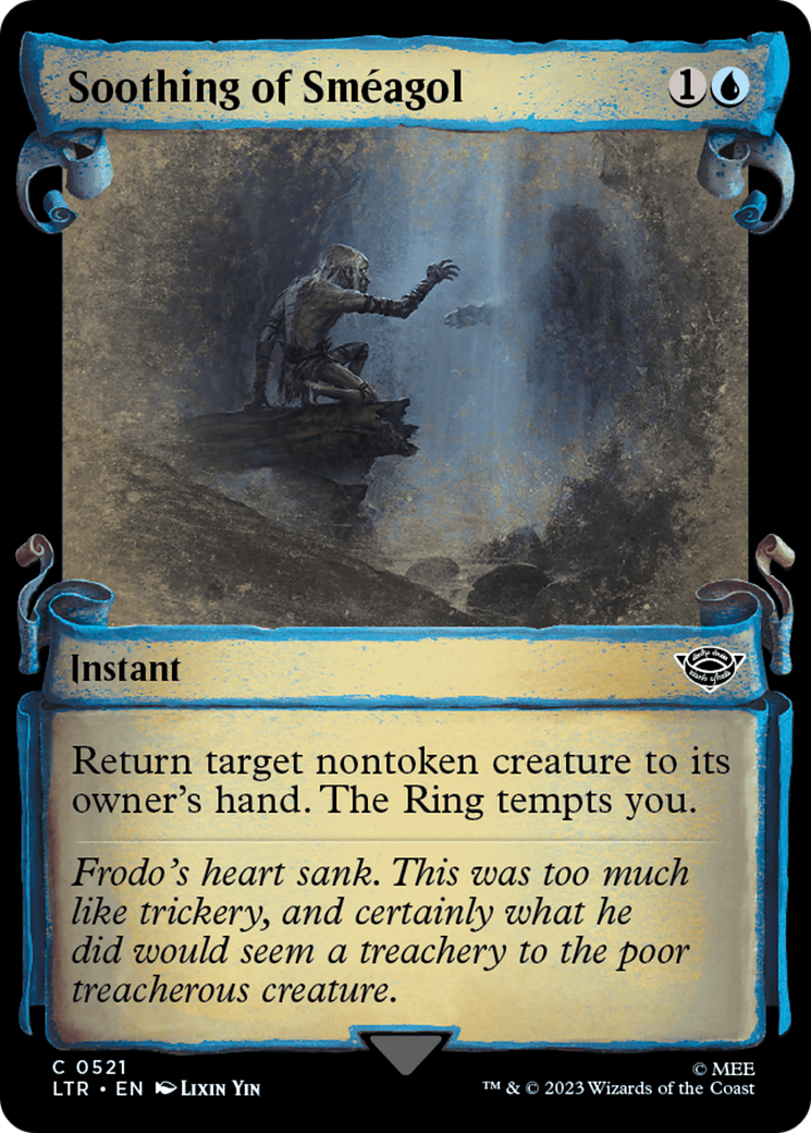 Soothing of Smeagol (Showcase Scrolls) (LTR-521) - The Lord of the Rings: Tales of Middle-earth: (Showcase) Foil