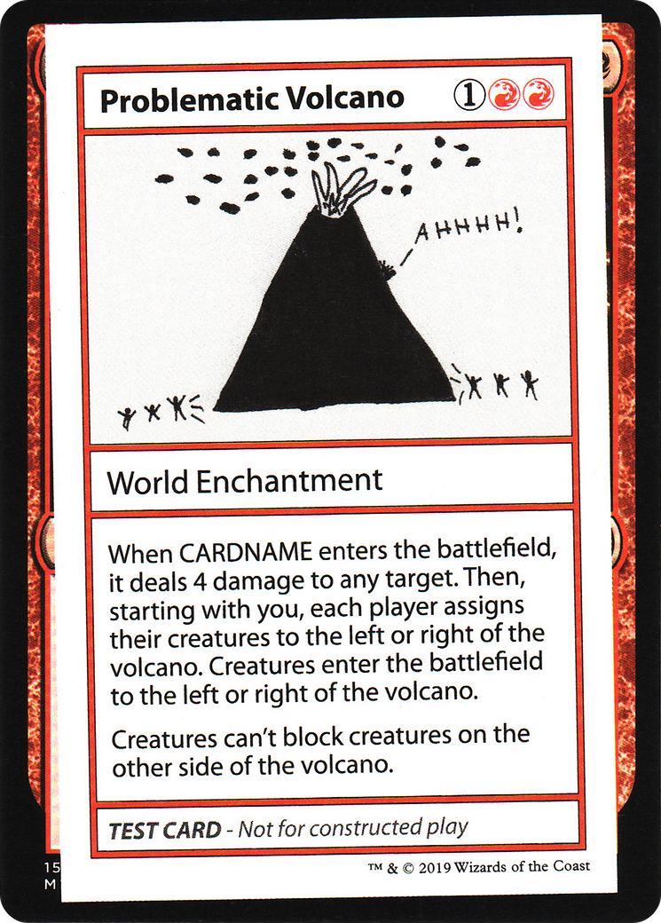 Problematic Volcano (No PW Symbol) (CMB1-) - Mystery Booster Playtest Cards 2021