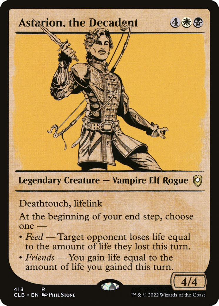 Astarion, the Decadent (Showcase) (CLB-413) - Commander Legends: Battle for Baldur's Gate: (Showcase) Foil