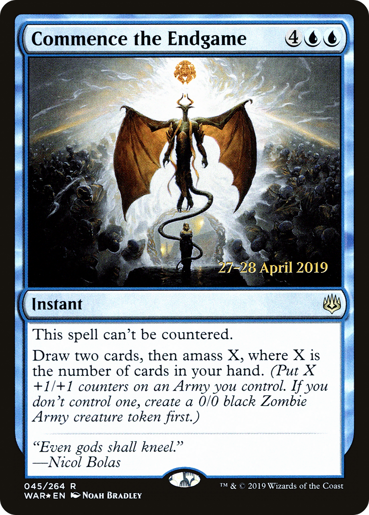 Commence the Endgame (PRE-045) - War of the Spark Promos Foil