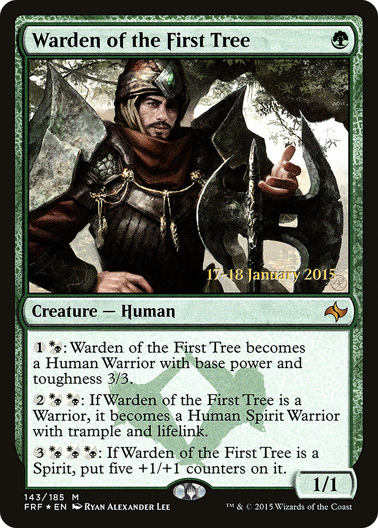 Warden of the First Tree (PRE-143) - Fate Reforged Promos Foil