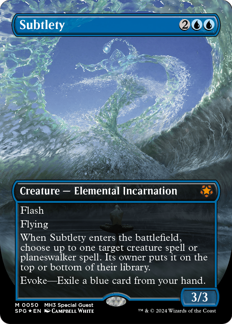 Subtlety (Borderless) (Textured Foil) (SPG-050) - Special Guests Foil