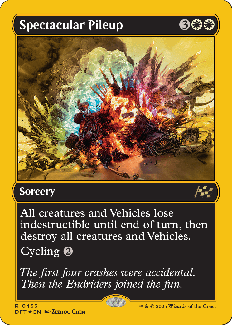 Spectacular Pileup (First-Place Foil) (DFT-433) - Aetherdrift Foil