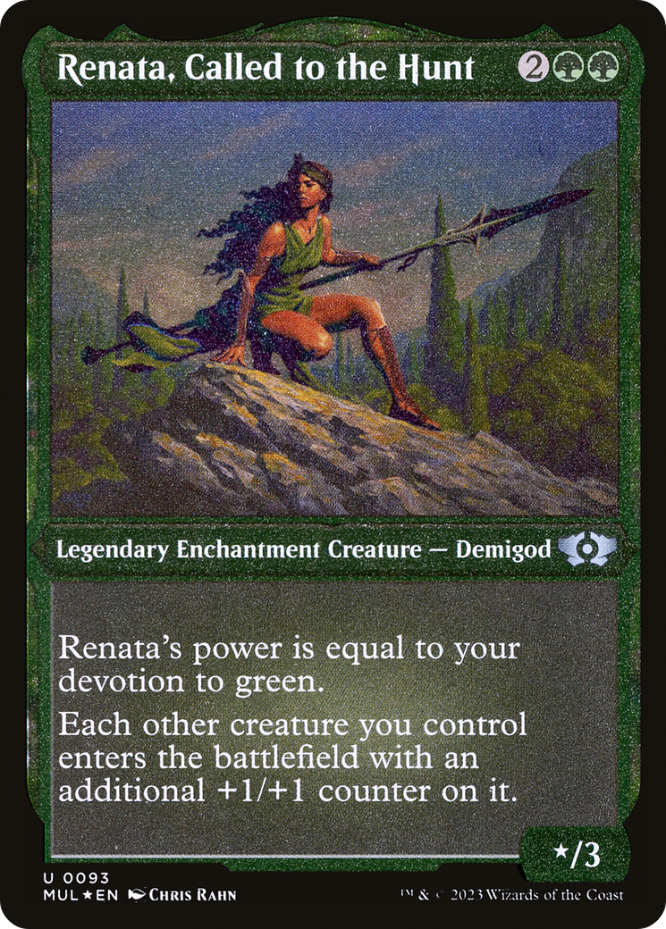Renata, Called to the Hunt (Foil Etched) (MUL-093) - Multiverse Legends: (enchantment) Foil