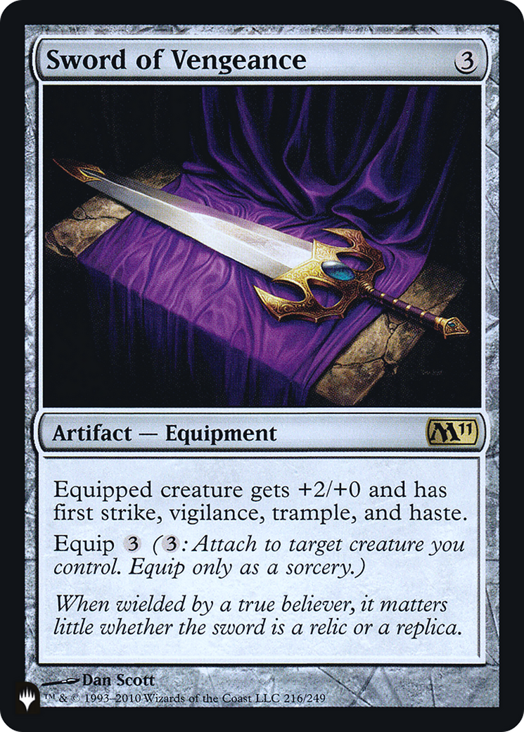 Sword of Vengeance (PLST-M11-216) - The List