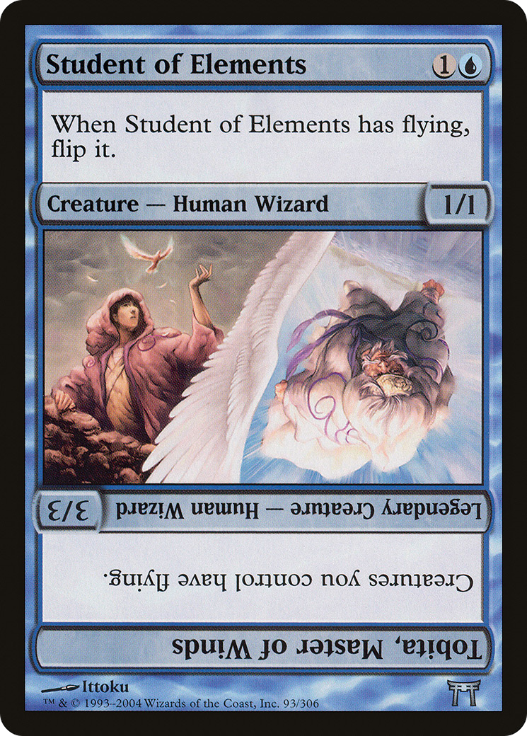 Student of Elements // Tobita, Master of Winds (CHK-093) - Champions of Kamigawa Foil