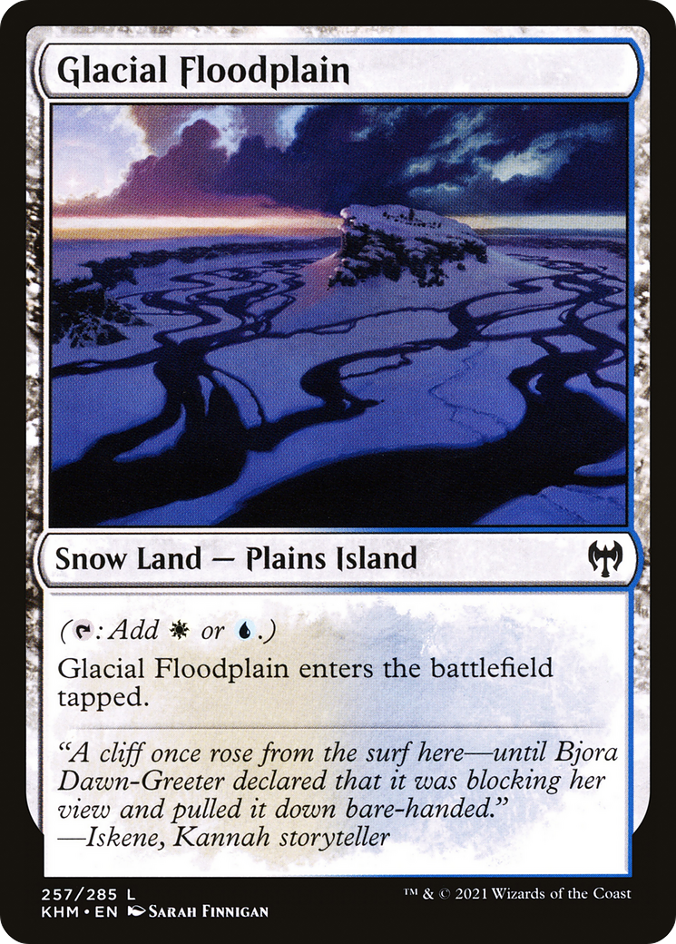 Glacial Floodplain (KHM-257) - Kaldheim: (snow)