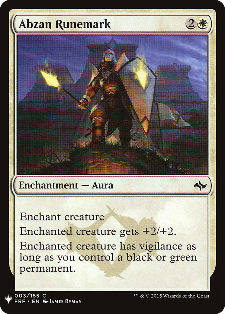 Abzan Runemark (LIST-003) - The List