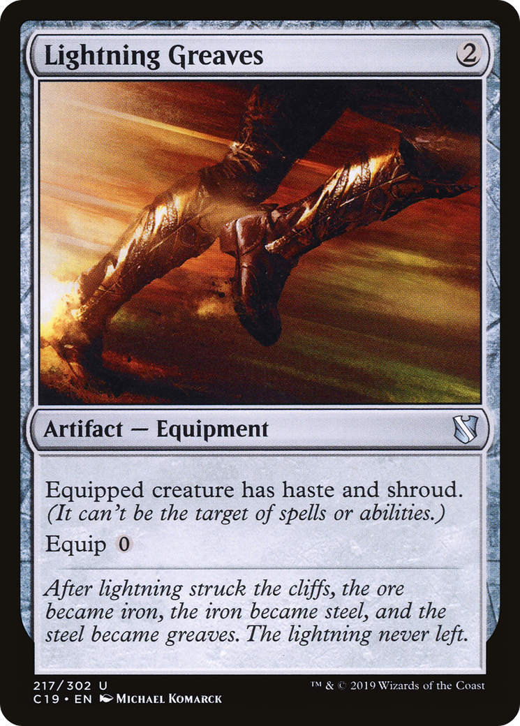 Lightning Greaves (C19-217) - Commander 2019