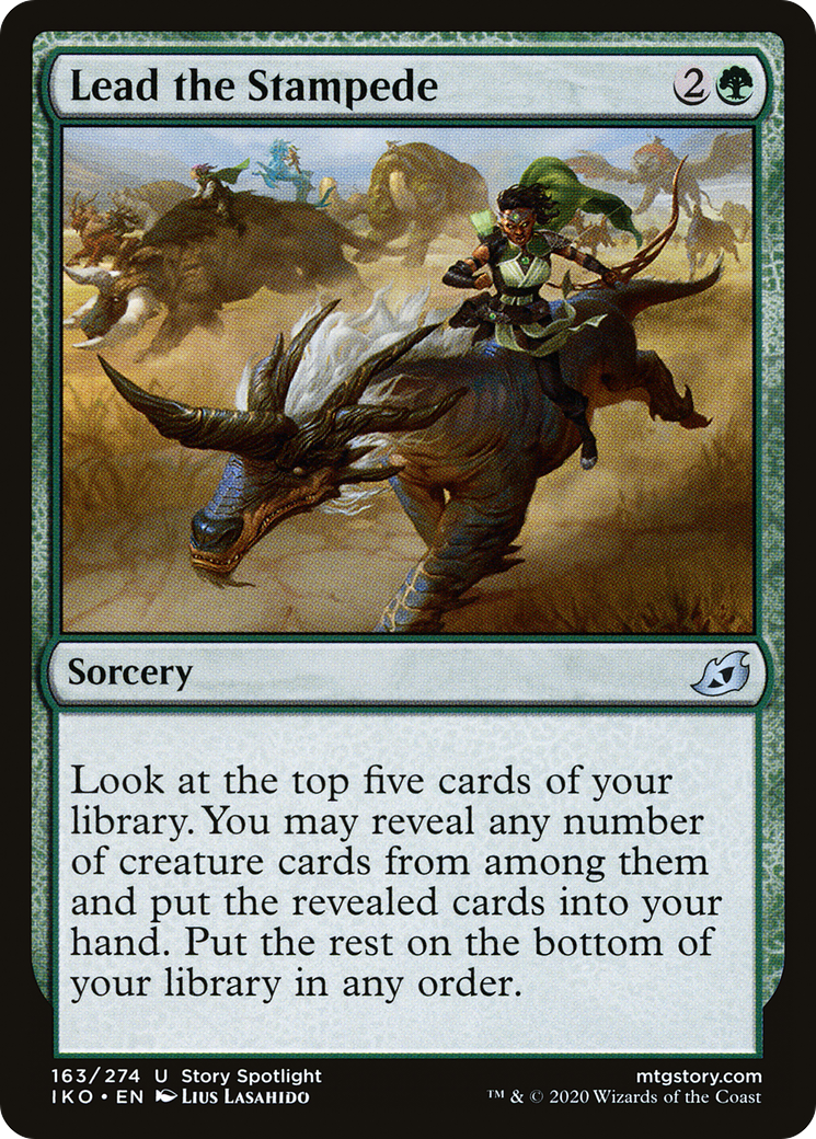 Lead the Stampede (IKO-163) - Ikoria: Lair of Behemoths Foil