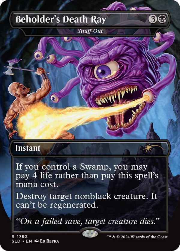 Beholder's Death Ray - Snuff Out (SLD-1792) - Secret Lair Drop / Beholder's Death Ray (Borderless)